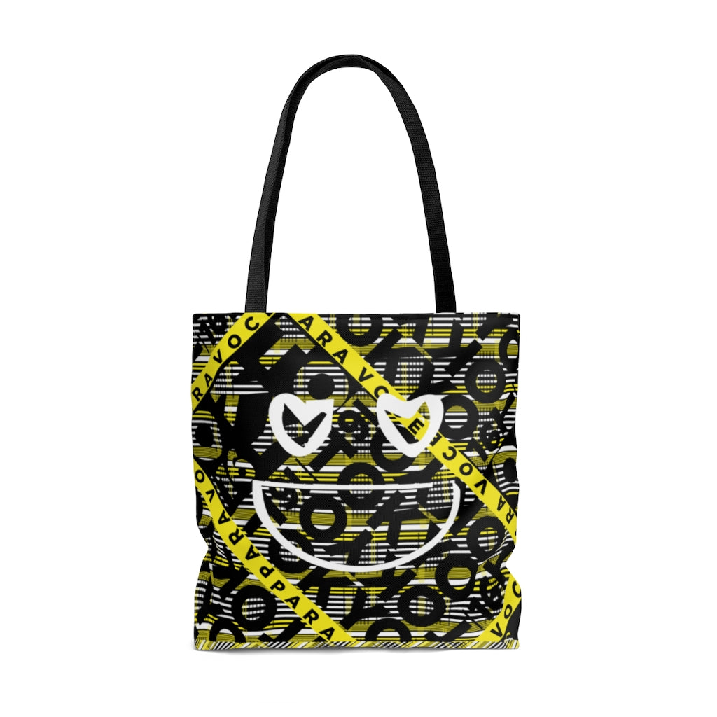 2882Sport™ Tokyo_16 Dark Academia Barcode Plaid Tote